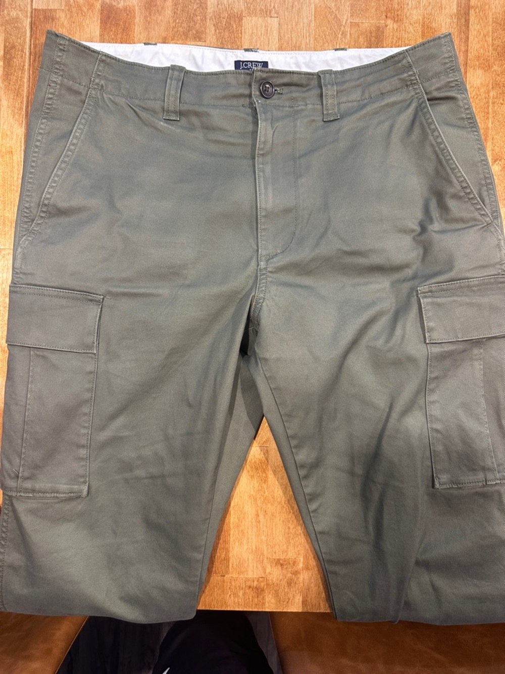 J. Crew Men's Olive Cargo Pants